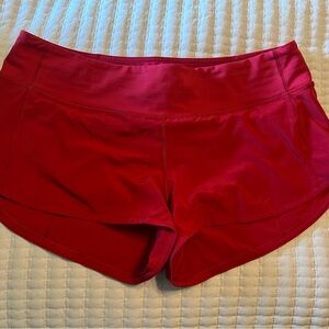 Lululemon Red Athletic Shorts